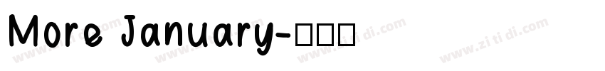 More January字体转换